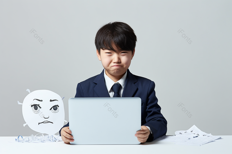 广告设计素材元素体验上班不开心的小男孩,高清,摄影图,摄影图片,图片大全,摄影图免费下载